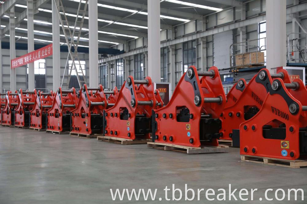 Red Hydraulic Breaker